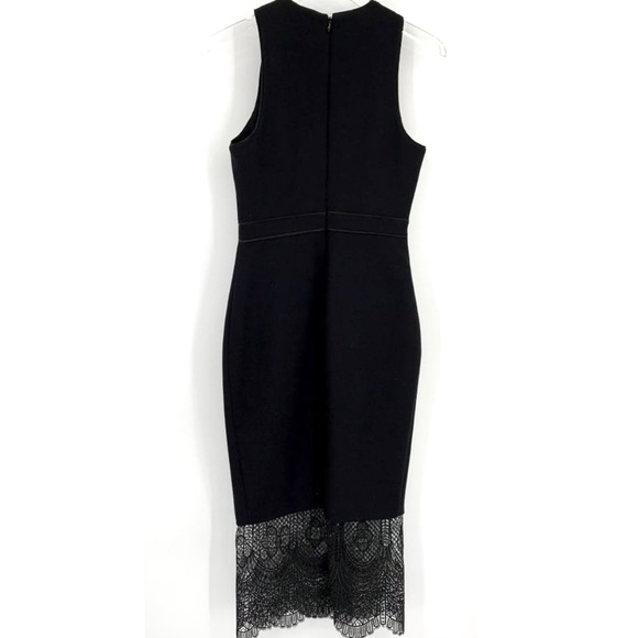 Cinq A Sept Hestia Black Sleeveless Dress Black Lace Bottom - Picture 9 of 9